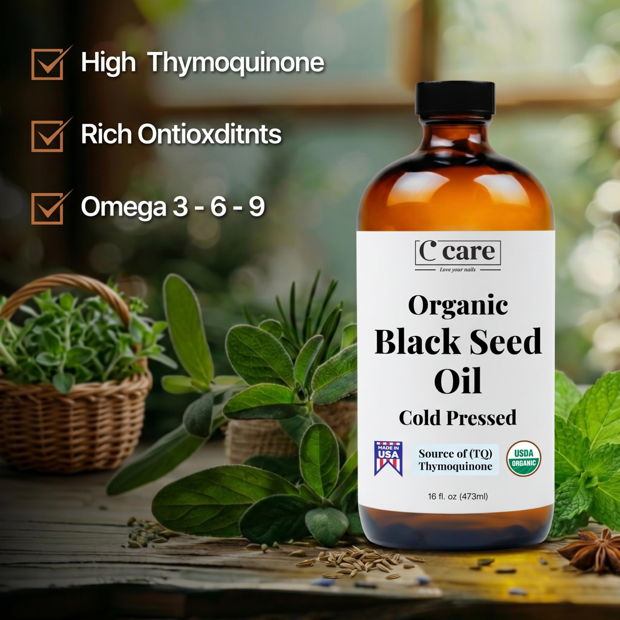 Amazon.com: Black Seed Oil Organic Cold Pressed Unrefined Glass
