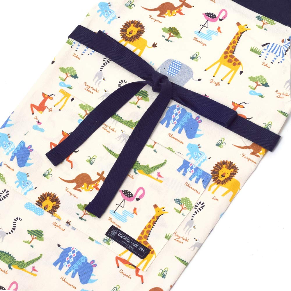 COLORFUL CANDY STYLE 100-120cm Size Sling with Child Apron Height [Savannah Crossing Animal Parade (Generation)] Made in Japan N1228340 (Japan Import)