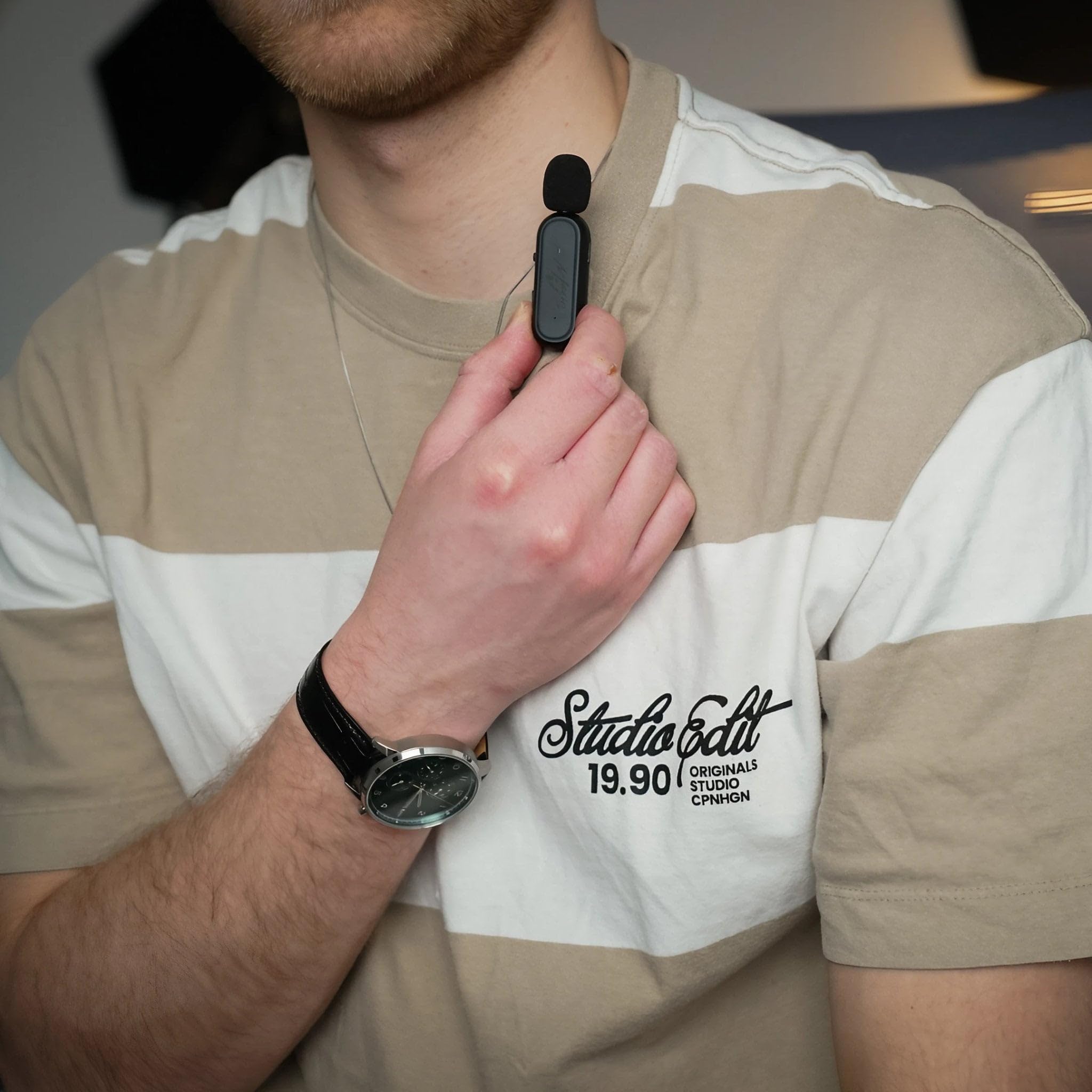 MagicMic™ 2. Generation Wireless Mikrofon Einsteiger-Set (1 Sender + 1 Empfänger) Plug & Play Inkl. Ladebox & Geräuschunterdrückung Einfaches Ansteckmikrofon für Handy, TikTok & Vlogs