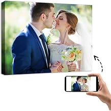 YYYYHPP Canvas Prints with Your Photos, Personalized Photo to Canvas Wall Art,Canvas Printing for Wedding, Family, Baby, Pets, Home Office Decor, Wrapped Frame 30"x24"