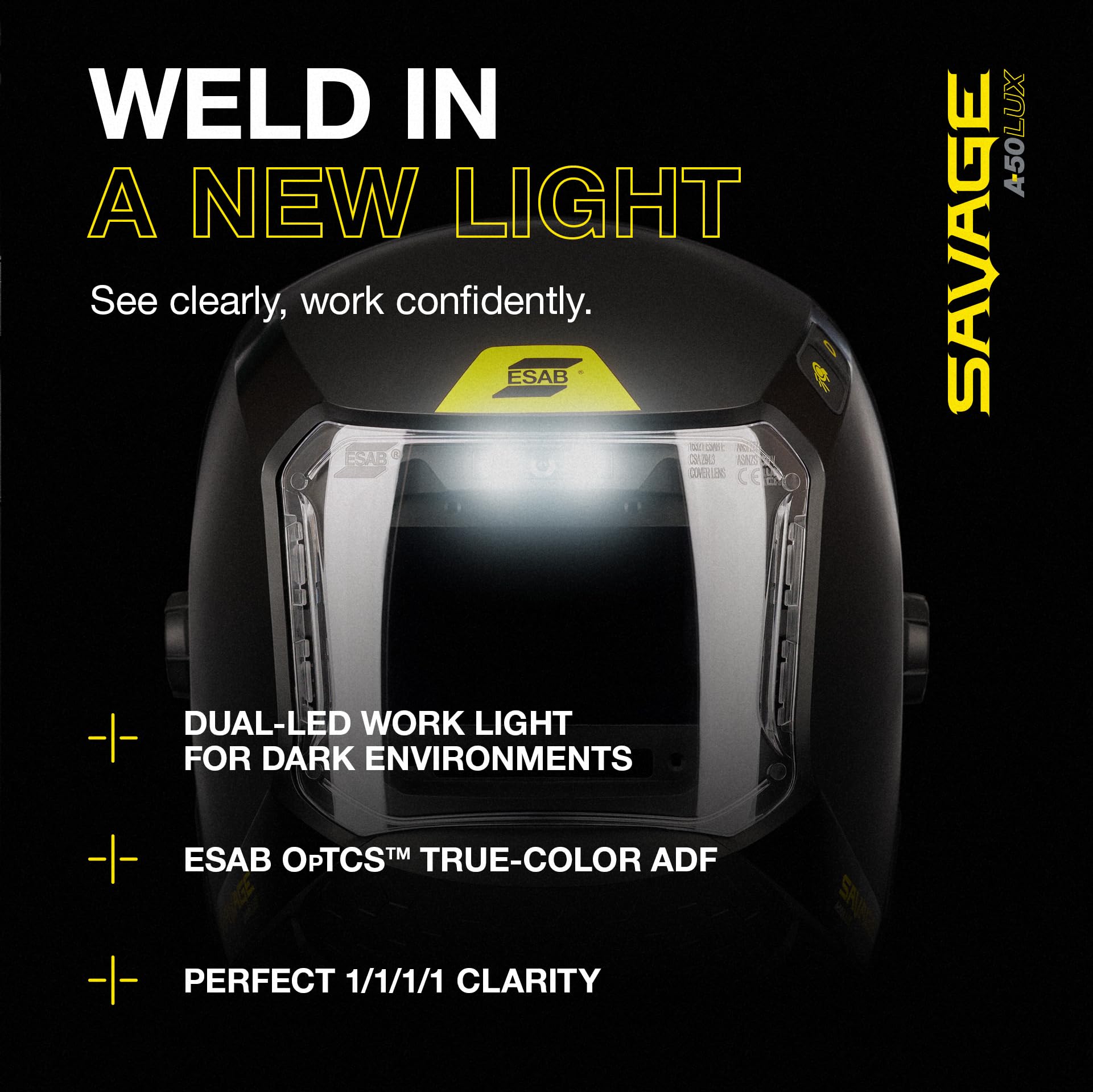 namePANTALLA AUTOMATICA SAVAGE A50 LUX BLACK REF,0700500950 ESAB