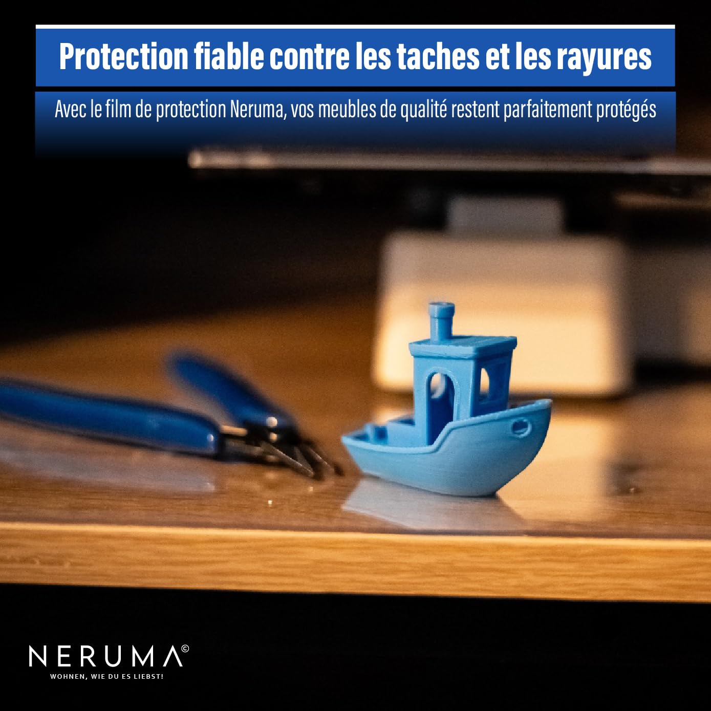 Film de protection de table transparent, nappe en film transparent, anti-taches, lavable et découpable individuellement - 2 mm