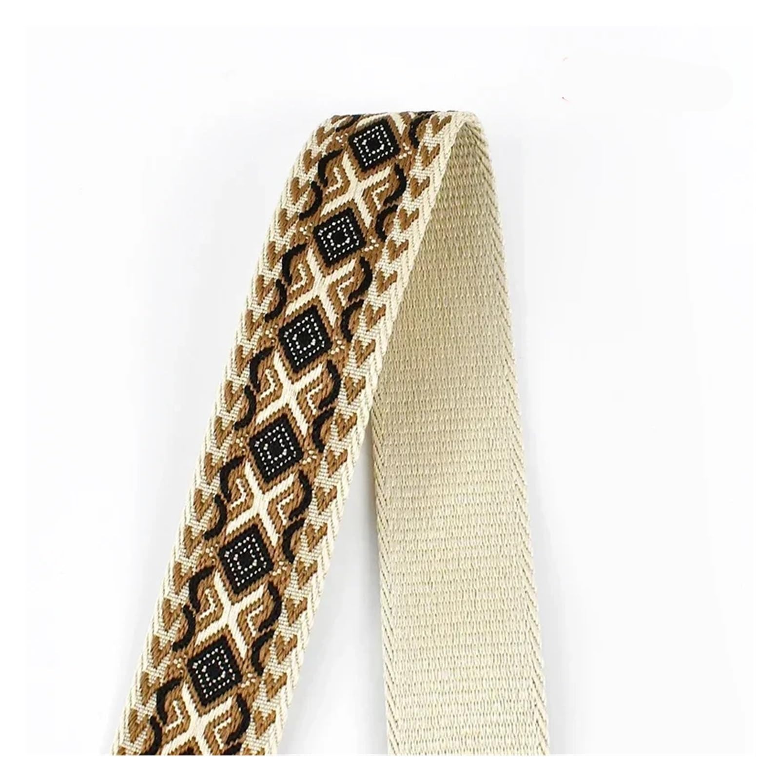 1-5Meters 38/50mm Jacquard Webbing Tape 1.8mm Thick Bags Strap Ribbon Band for Sewing Clothing Luggage Belt Material Accessories(T0448-38mm,1Meter)