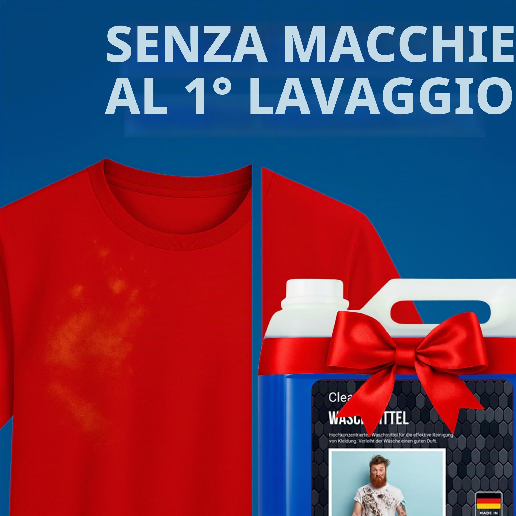 Cleanerist | 4x 5L detersivo lavatrice liquido universale, 800+ lavaggi – pulizia profonda, formula concentrata, profumo fresco, da 20°C a 95°C per colorati, bianchi e scuri