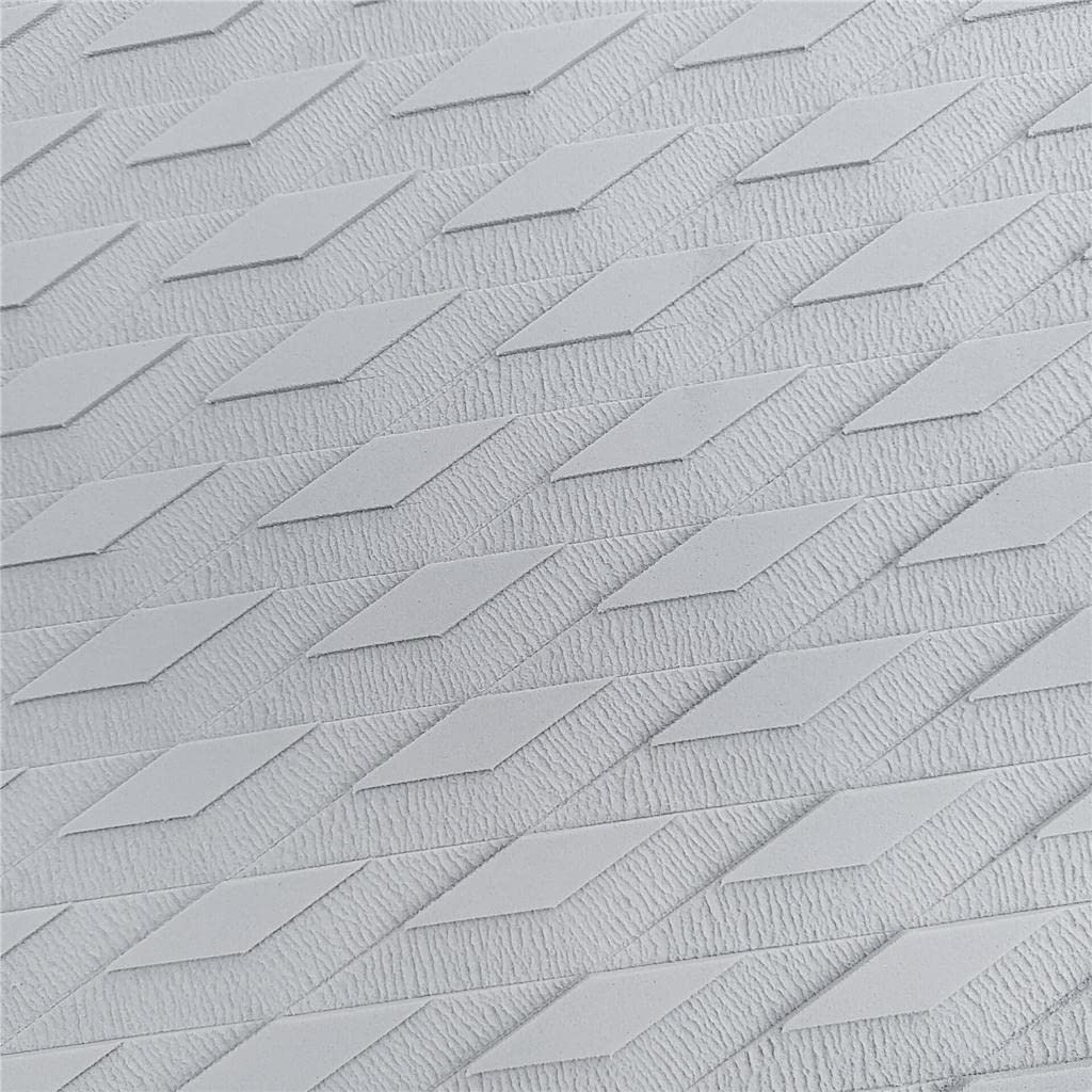 Traction Pad Autocollant pour Surfboard Grip de Pont Stomp Pad en Mousse EVA Tapis de Queue Antidérapant Rainuré Adapté à La Planche de Surf Kiteboard