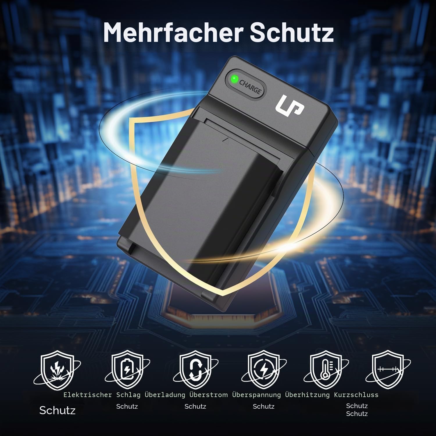 LP NP-FZ100 Akkus und USB-C Ladegerät,2-Stück 2600mAh Ersatzakku für Sony A7iii, A7iv, A7C, FX3, FX30, A9, A6600, A6700, ZV-E1, ZV-E10ii, Alpha 9, A9S, A7R III, A7R IV, A7R V Kameraakkus