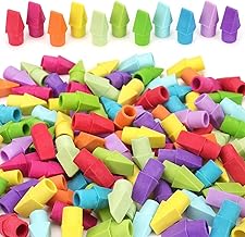 ZZTX Pencil Top Erasers, 120 Pack Eraser Caps Bulk, Erasers for Pencils, Eraser Toppers for Kids School Home Office, 11 Assorted Colors Erasers