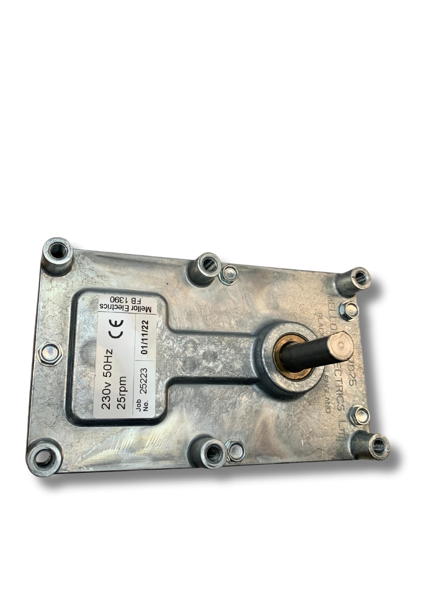 Mellor Getriebemotor für Pelletofen, 25 U/min, Welle 9,5 cm