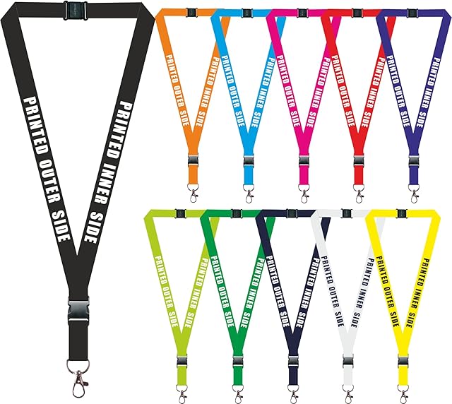 1 x Personalised Lanyard. Lanyard for Holding a Name Badge, ID Card with Clip