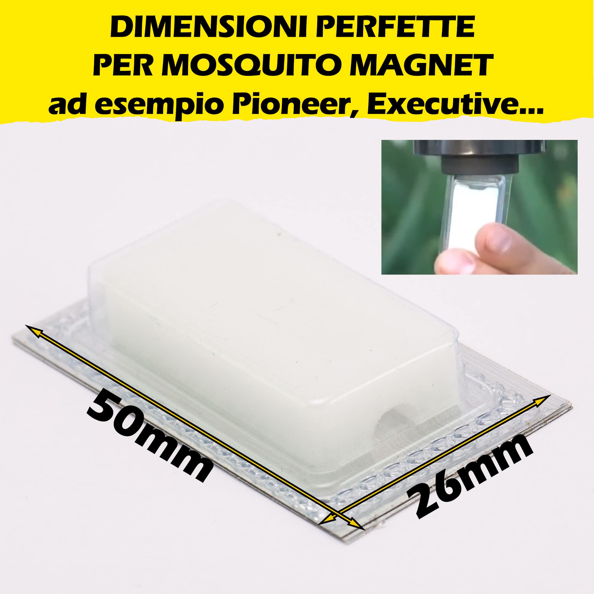 BLAM 3 Esche per zanzare compatibile Mosquito Magnet a doppio feromone: efficace su zanzare tigre e zanzare comuni grazie a R-Octenol e acido lattico (=Atrakta). 3x 45 giorni di efficacia