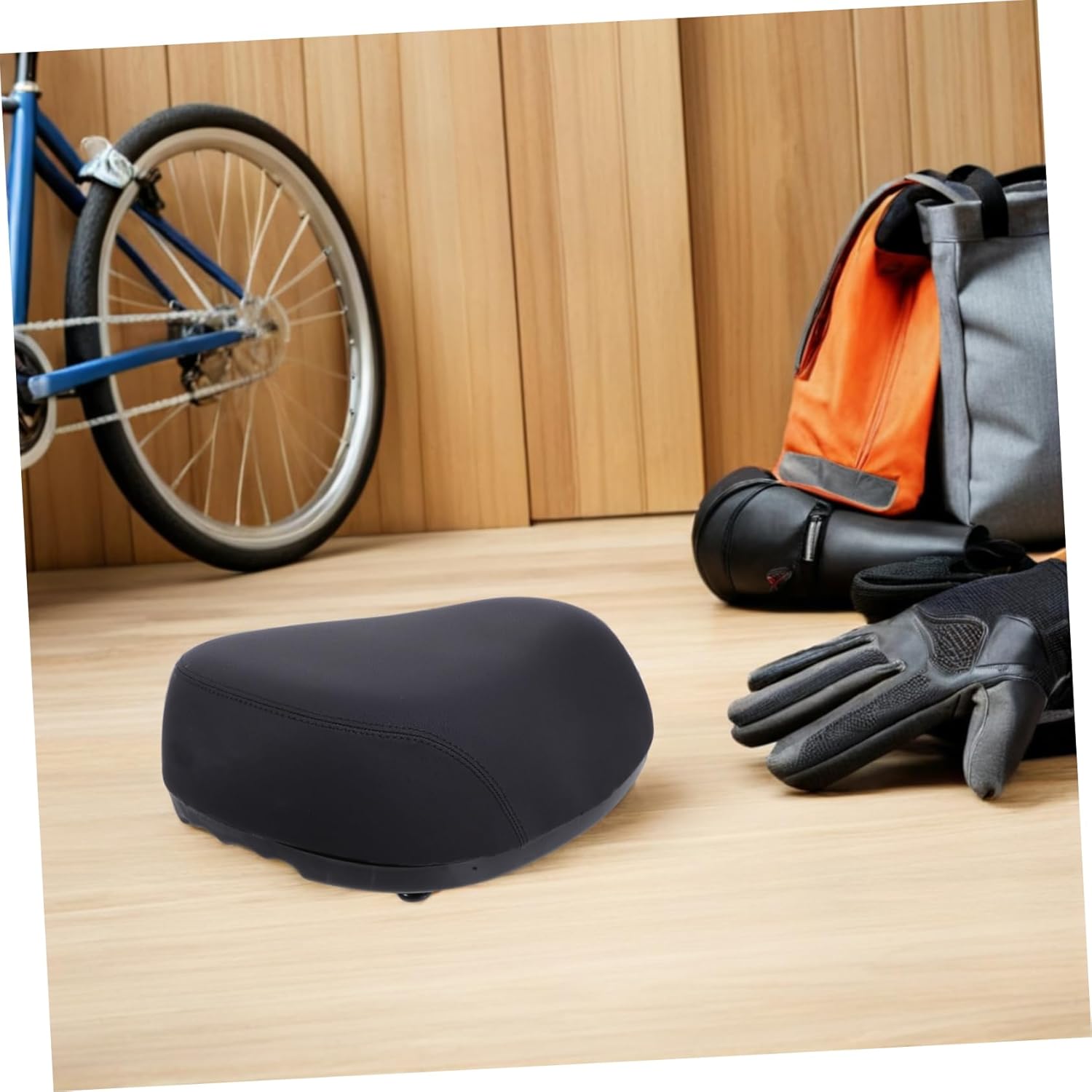 Oversized Bike Saddle Cushion Thick Sponge Pad Comfortable Ergonomic Seat for Electric Vehicle Exercise Stationary Bicycles Men Women