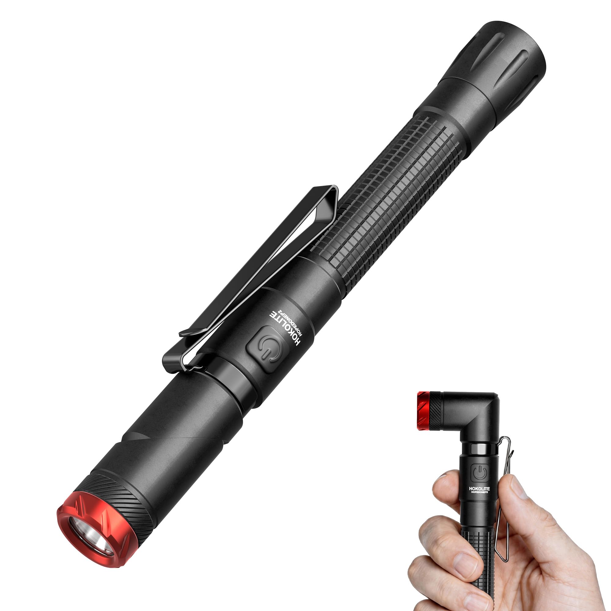 Hopedone Magnetic 90°Swivel Head LED Penlight, 800 Lumens Mechanic Pen Light with Dual Fuel Rechargeable Power Inspection Flashlight for Automotive Repair & Garage Work-image-31