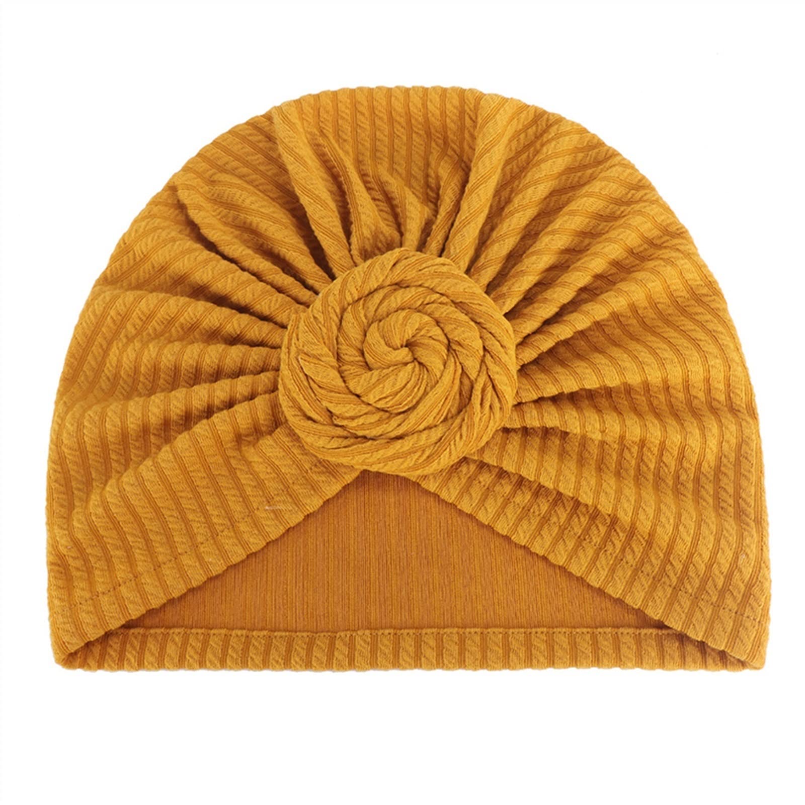 Sombrero Para Mujer, Turbante Plisado, Gorro Para La Cabeza, Cubre Pañuelos De Pelo, Color Sólido, Bufanda, Gorros De La India / Sombreros Y Gorras