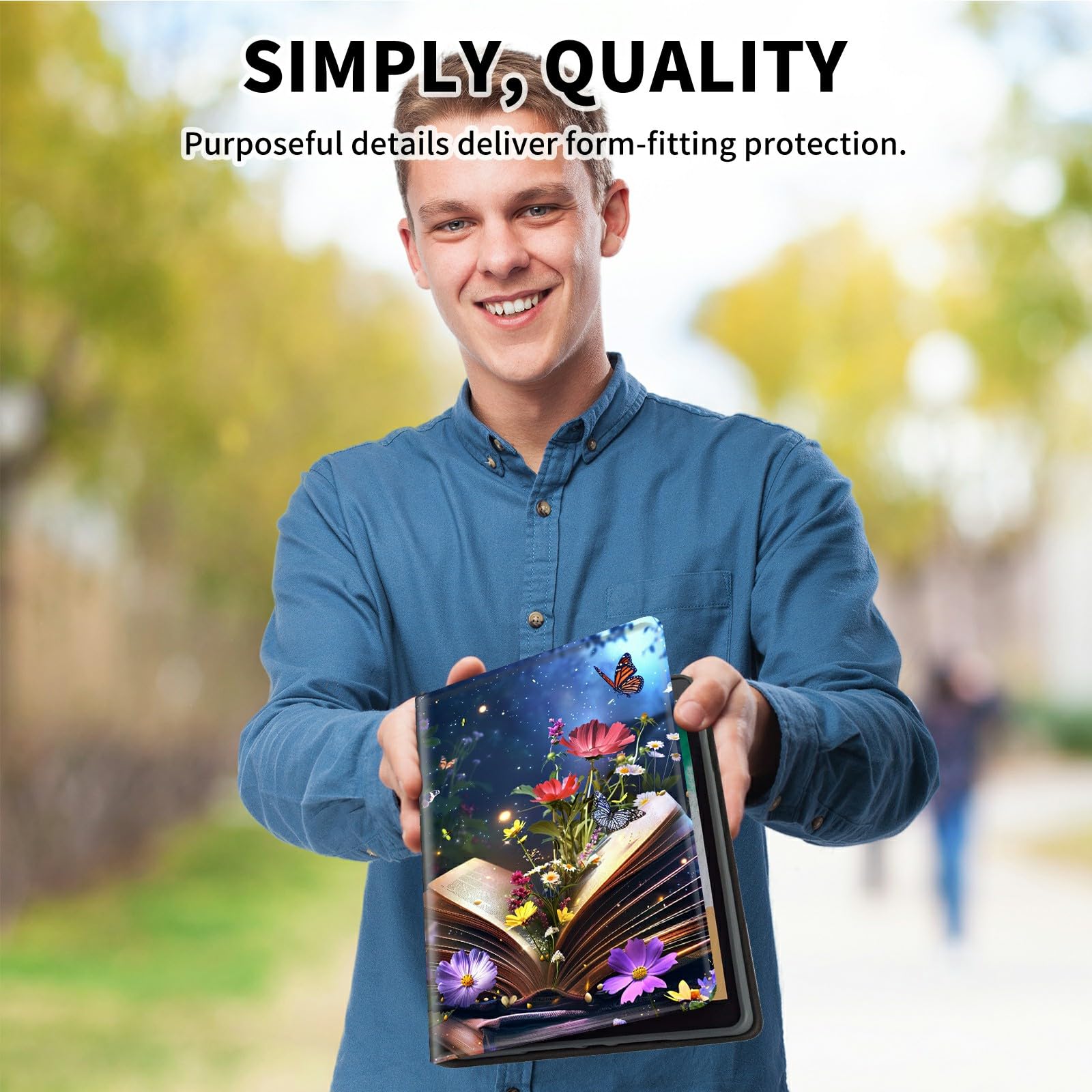 Custodia per Kindle da 6 pollici di 11a generazione 2022 Modello no: C2V2L3, in pelle PU con angoli di visione multipli e cavalletto posteriore Custodia protettiva contro le cadute Smart Cover