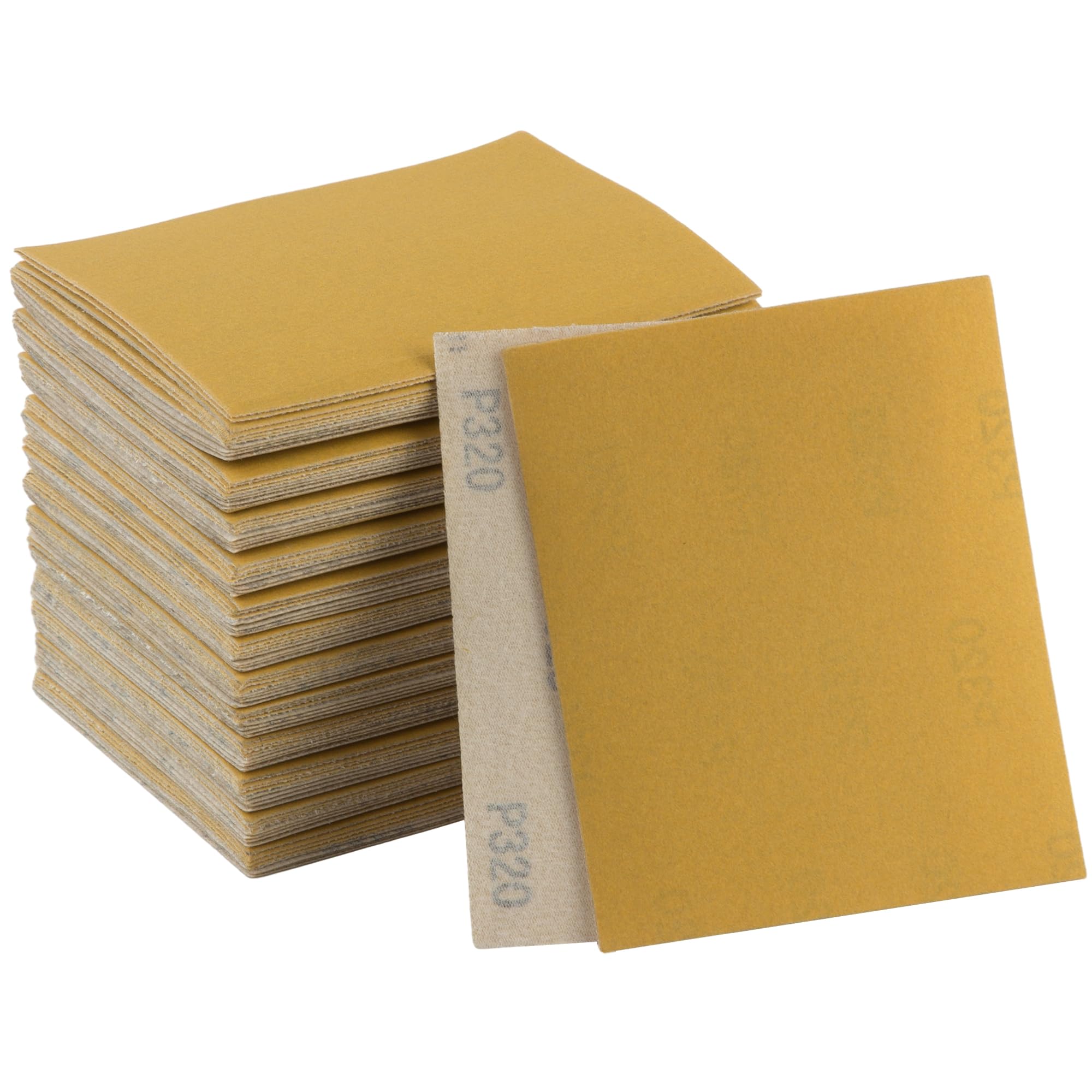 S SATC 1/4 Sandpaper Sheets 5.5" x 4.5" Hoop and Loop Sandpaper Sheets 320 Grit Sander Sheets for Palm Sanders 100PCS 1/4 Sheet Sandpapers for Car and Wood