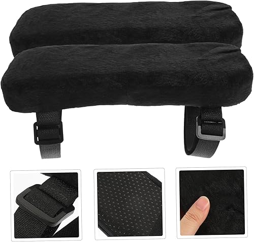 Miniatura 7 de STOBOK 6 piezas de almohadillas de reposabrazos de espuma de esponja de espuma para silla de oficina, almohadilla de descanso de brazos de