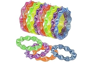 ArtCreativity Neon Twist Coil Bracelets - Pack of 12