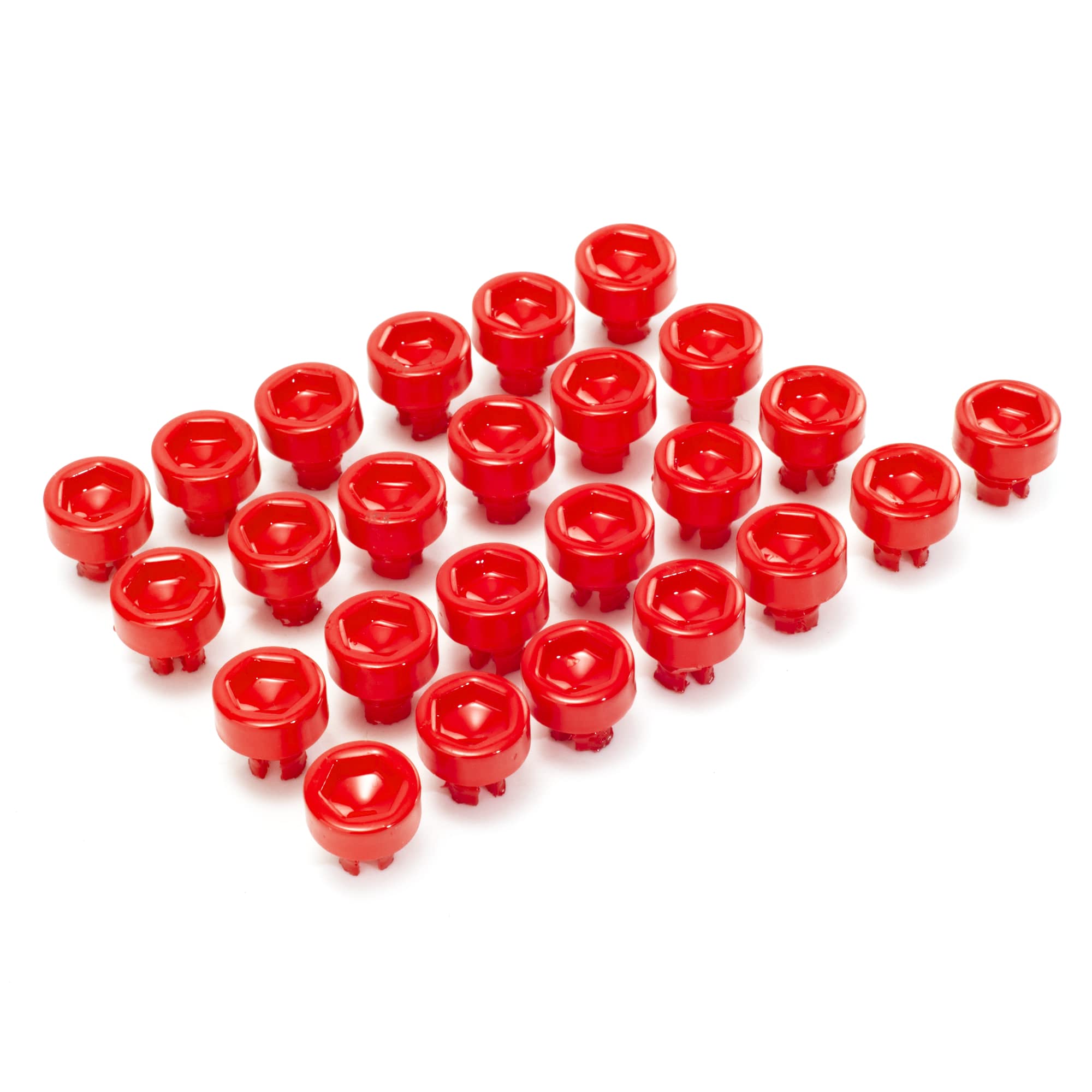 RTRHINOTUNING 7.5mm/0.3in Wheel Rim Lip Rivets Nuts Replacement Rivets Stem Length-7mm, Red 50pcs