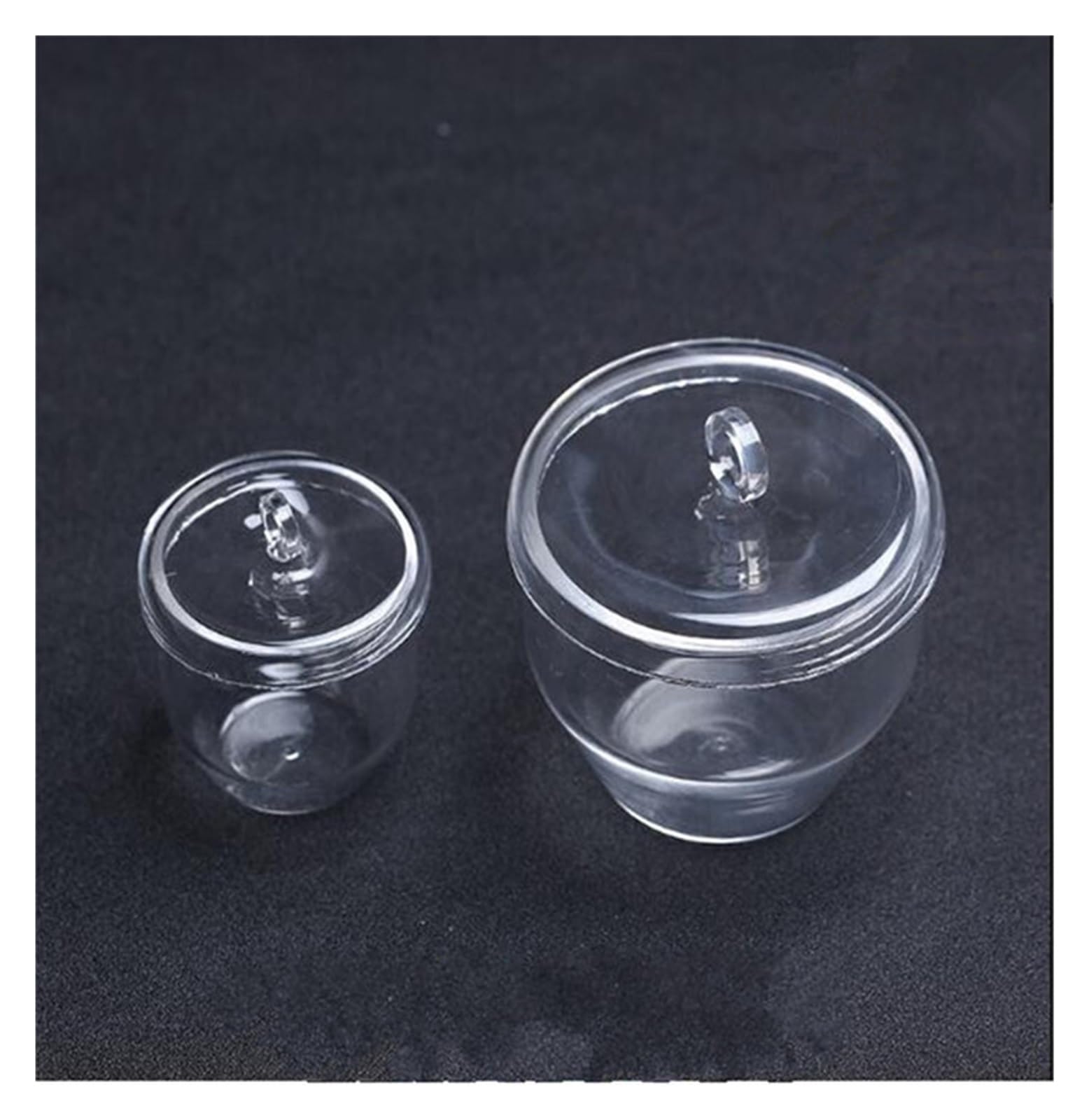 Run Ken Crisoles De Cuarzo De Fusión Transparente De 20 Ml Con Tapa