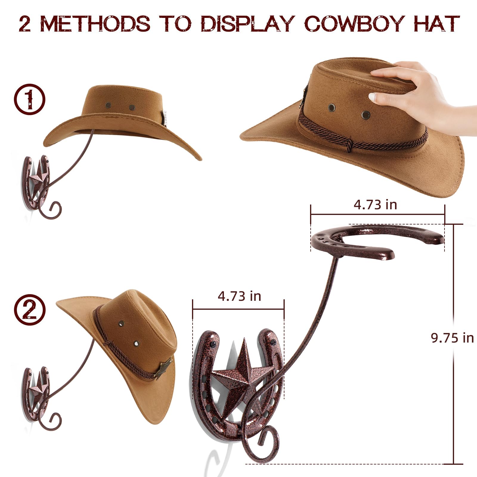 SANGMO Lot De 2 Supports Muraux Pour Casque De Moto