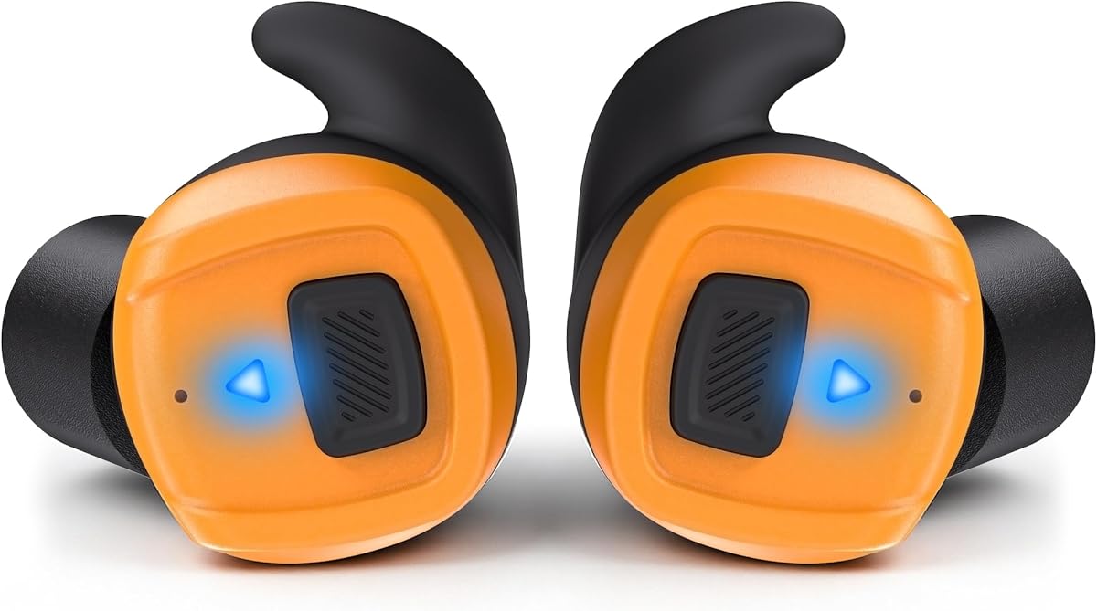 GLORYFIRE Industrial Bluetooth Hearing Protection Earbuds - 26dB NRR Noise Canceling for Construction, Factory & Loud Work Environments, 3 Modes, 8H Battery