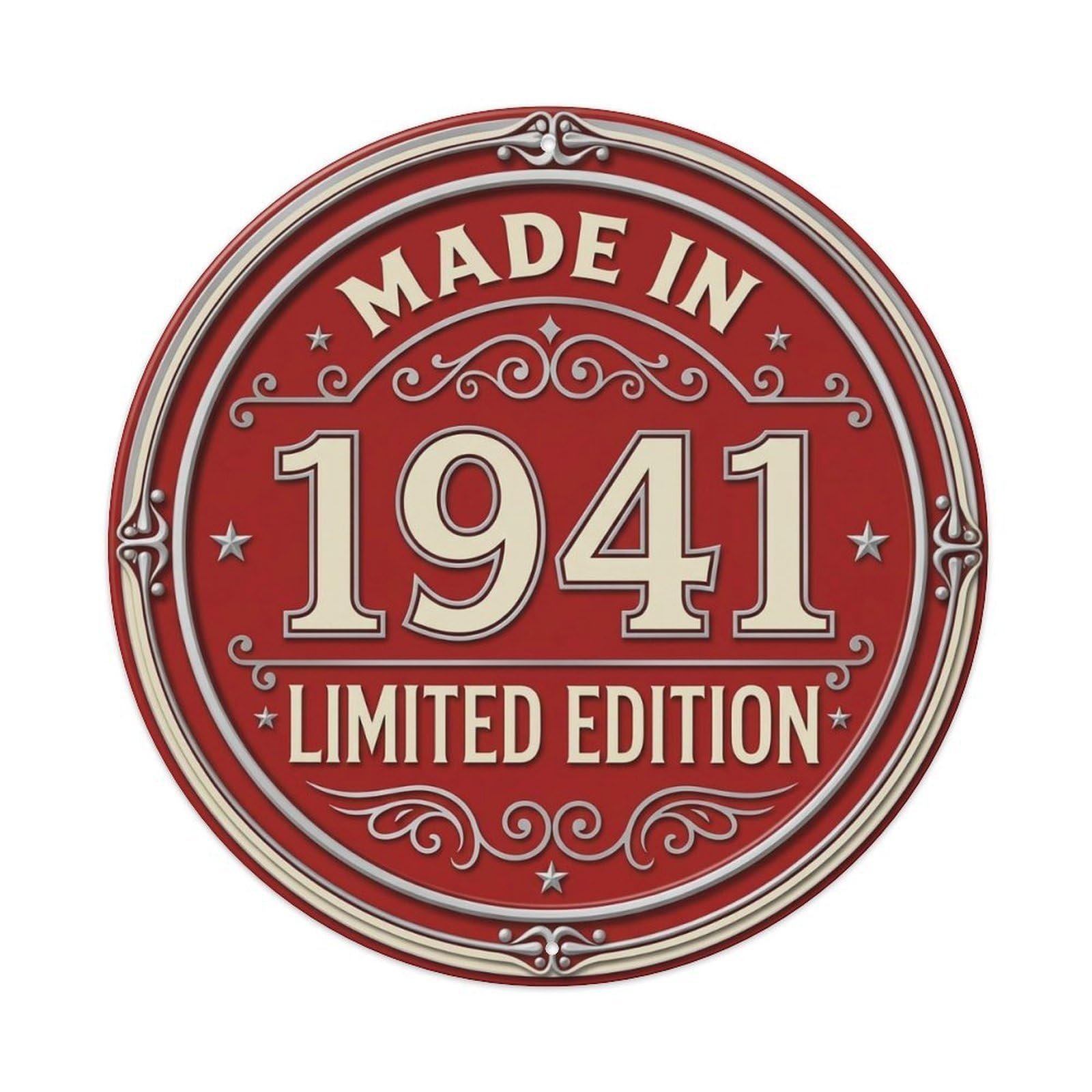 Okahys 8X8inch(20X20cm) Made In 1941 Limited Edition Metal Tin Sign