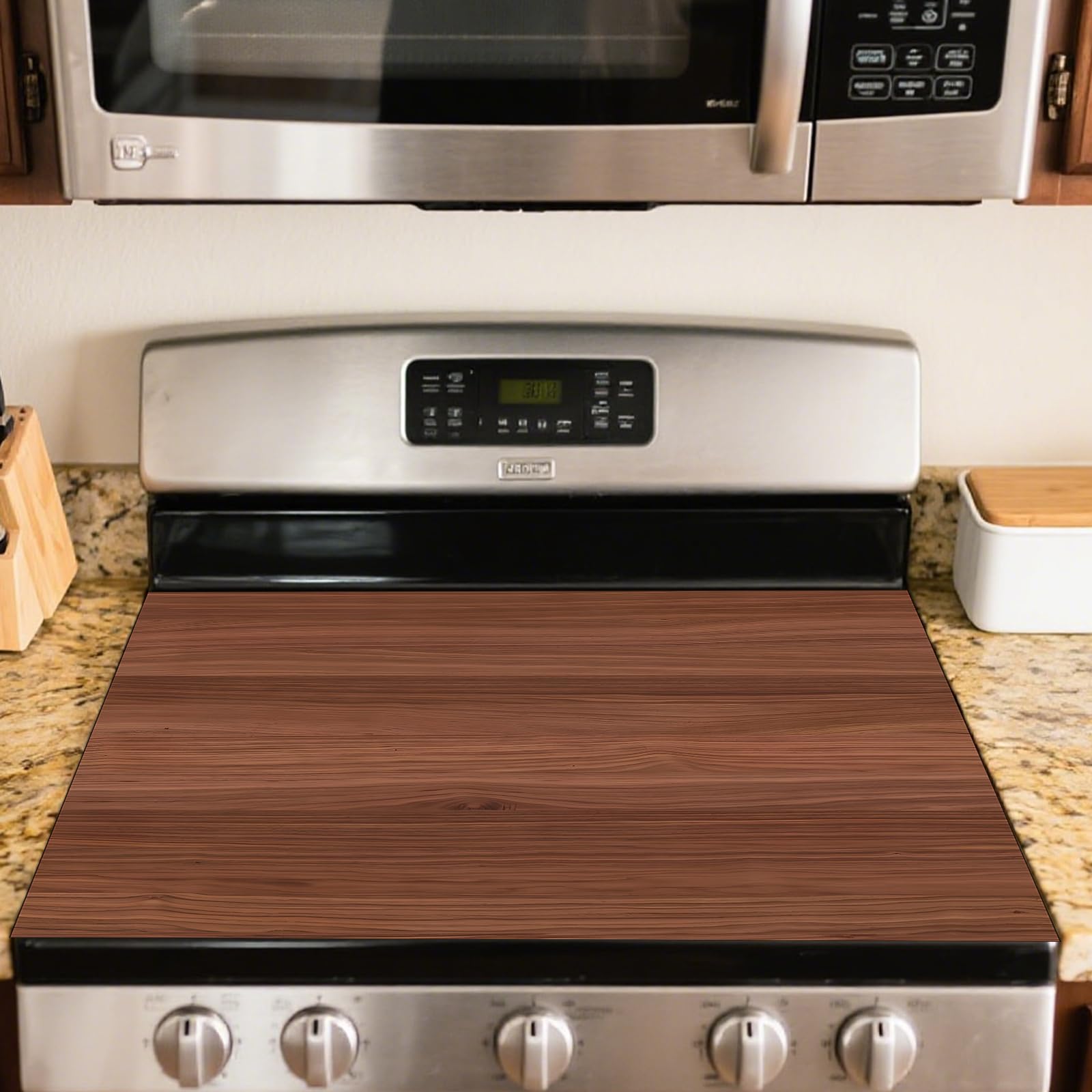 Nuxovilar Stove Top Cover Cooktop Protector 20x28in Polyester Glass