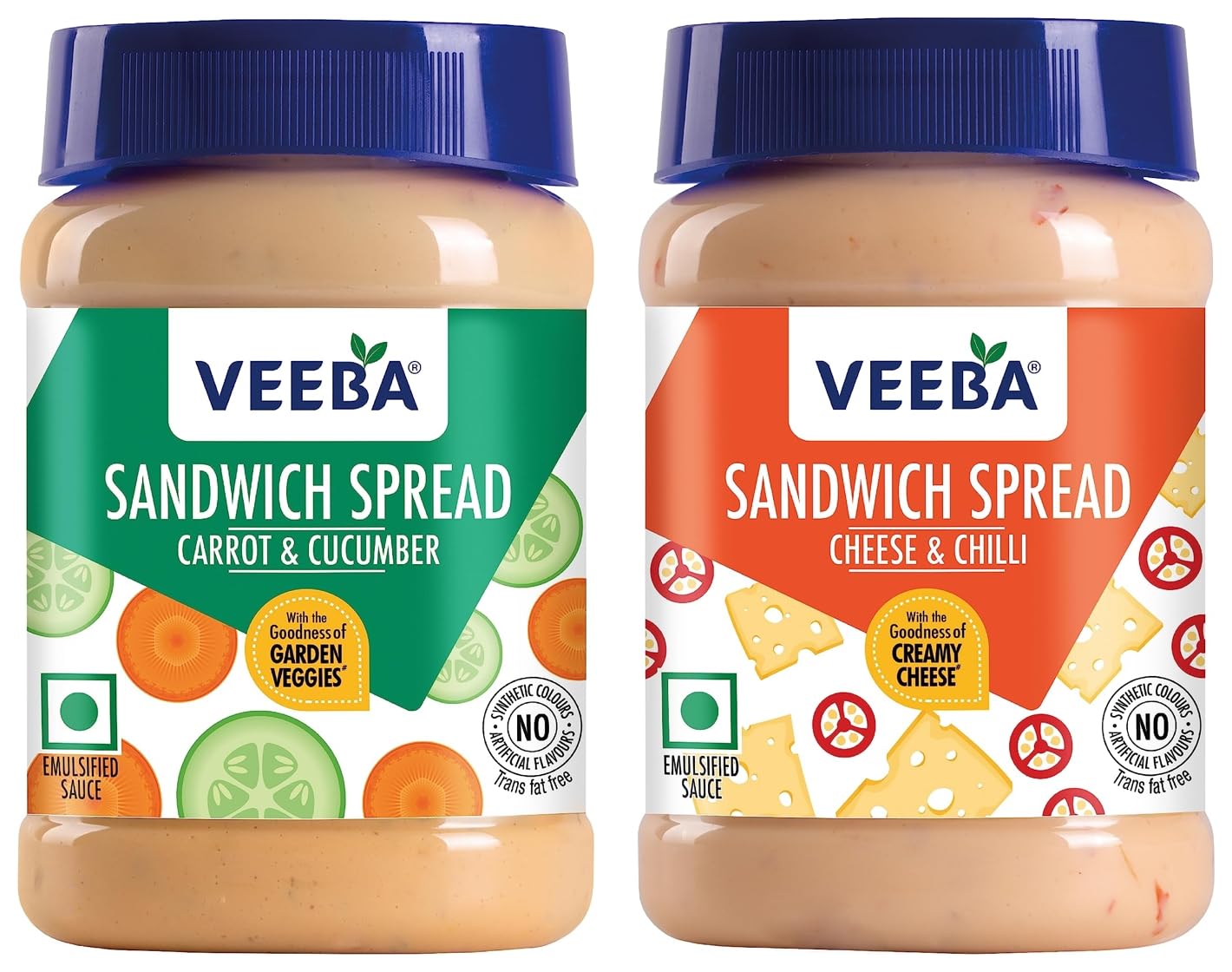 VEEBA Carrot And Cucumber Sandwich Spread, 250 Gm & Cheese And Chilli Sandwich Spread, 250 Gm (B0CDDV7ZB8) Amazon Price History, Amazon Price Tracker