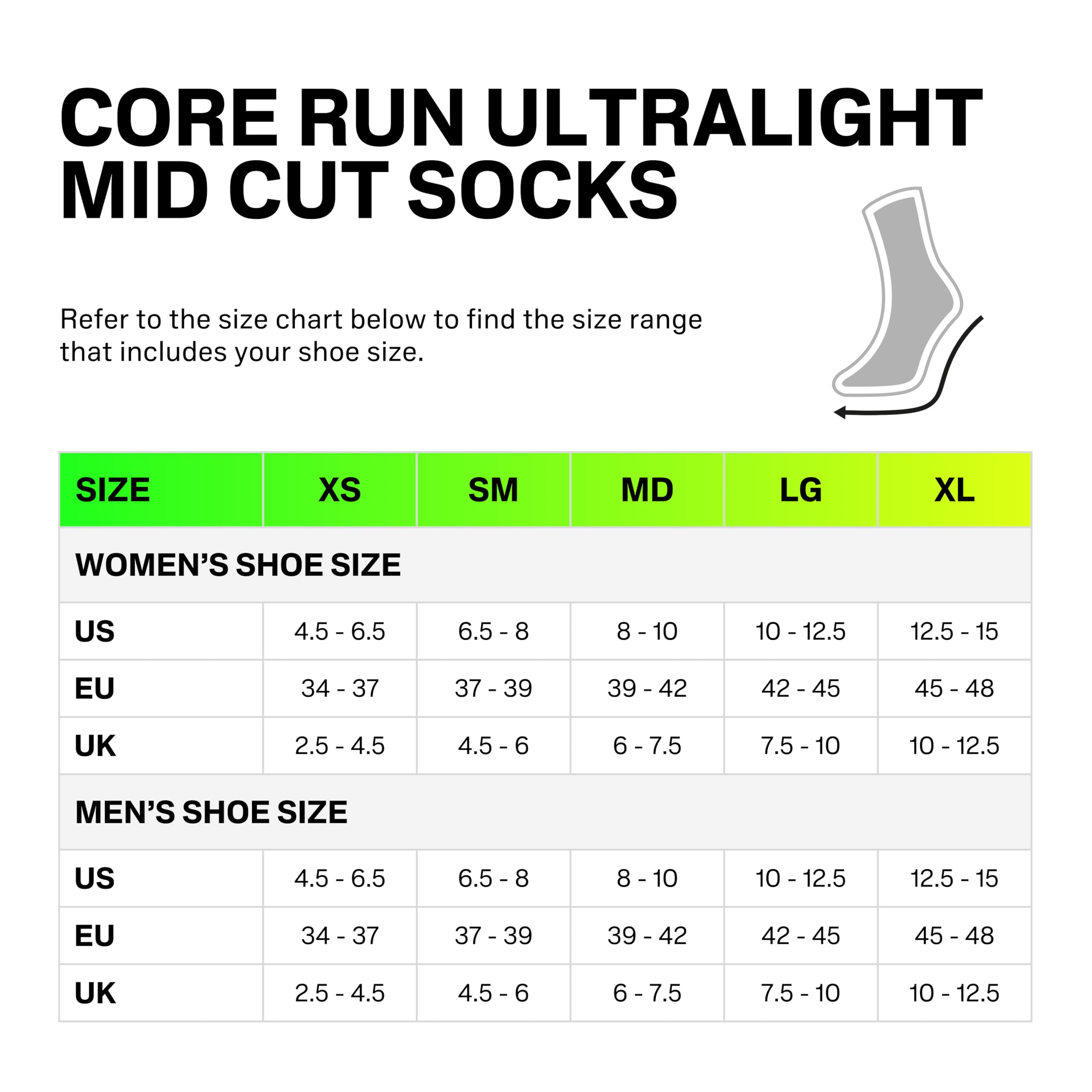 CEP Core Run Chaussettes de course ultralégères mi-hautes – Coupe de compression – Design sans ampoules pour la performance chez les hommes et les femmes