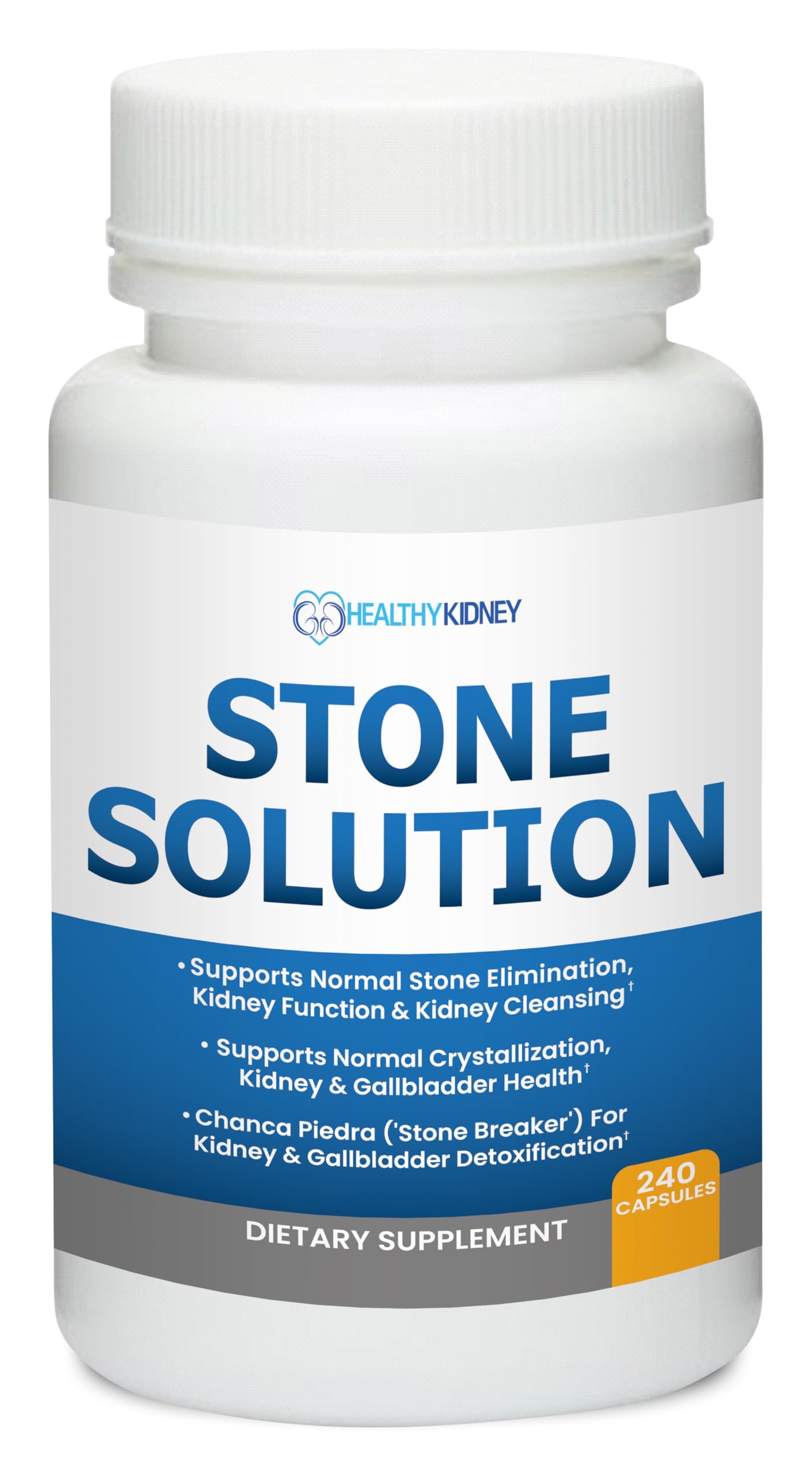 Stone Solution Capsules- Natural Dissolver, Kidney Stone Support & Kidney Cleanser Chanca Piedra Stone Breaker Gallbladder Cleanse, Flush & Stop Recurrence, Stone Relief 60 Servings
