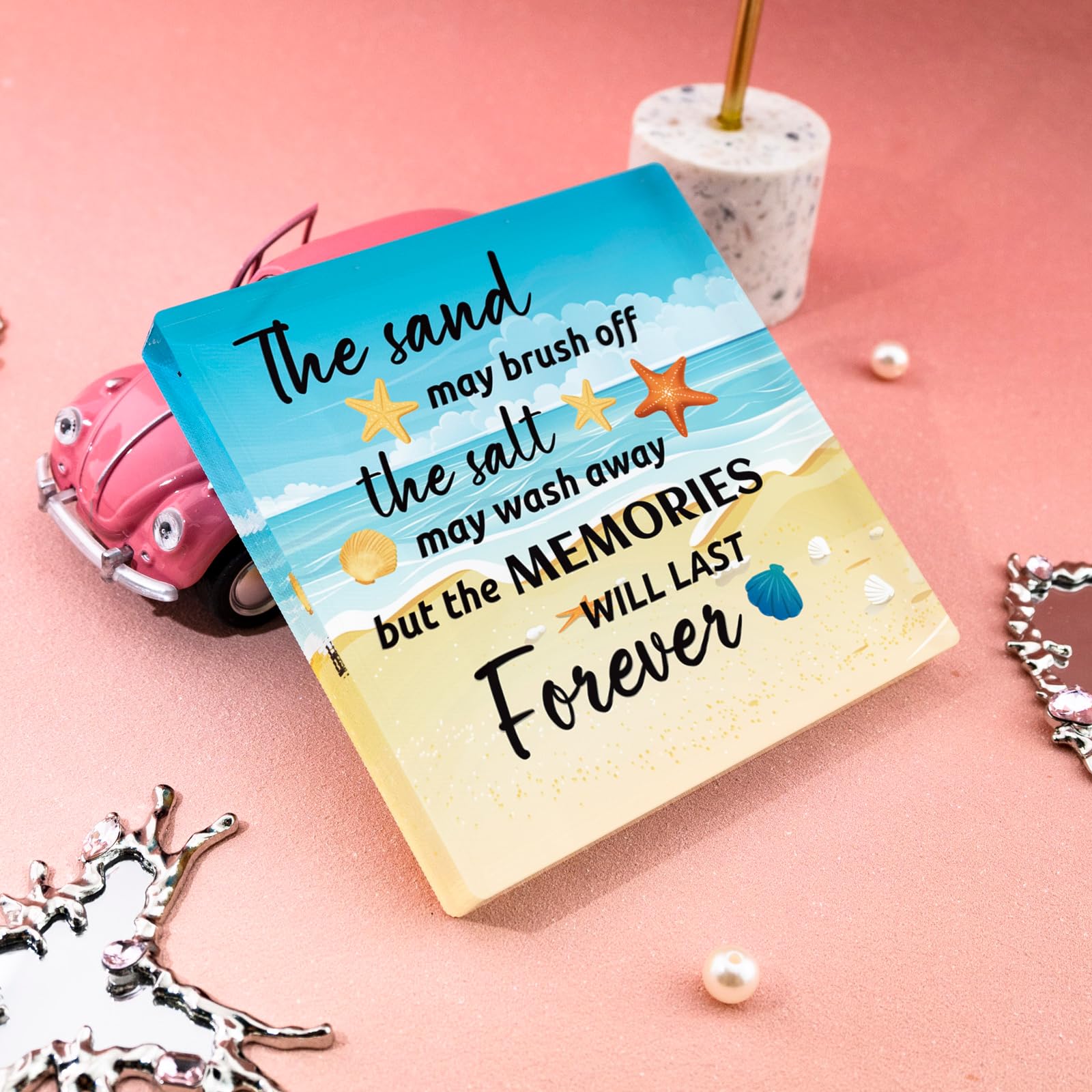 Beach Gifts for Women Ocean Room Ornaments Beach Themed Decor for Home Bedroom Birthday Christmas Thanksgiving Weeding Gifts for Friends Familys Couples House Decor