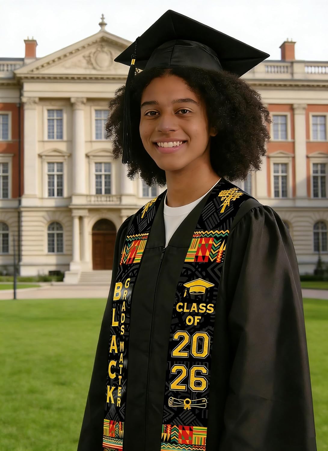 Graduation Stole Class of 2026, Graduation Sash and Cap Kit for High School College Keepsake Gift image 3