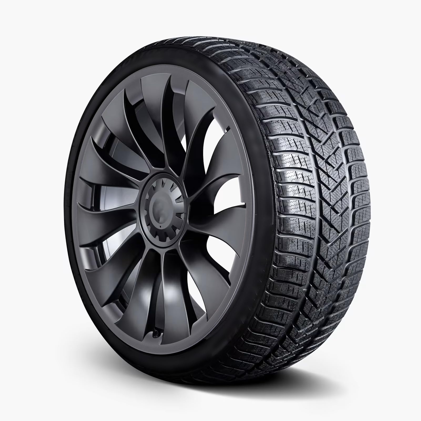 Alomejor Protezione per Cerchioni, Anello di Protezione per Cerchioni in Plastica ABS PC da 21 Pollici, Antigraffio per Ruote überturbine, Set di 4 per gli Appassionati di Auto (#2)