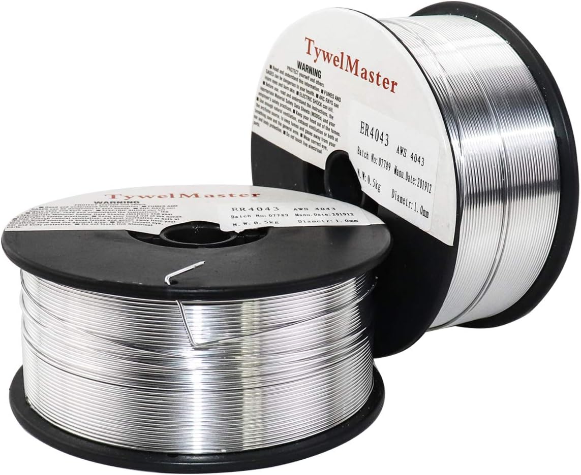 AWS A5.10 ER4043 Aluminum MIG Welding Wire Al-Si Alloy 0.5KG dia 0.8/1.0/1.2mm suitable for aluminum TIG MIG Welding (1.0mm/.04")