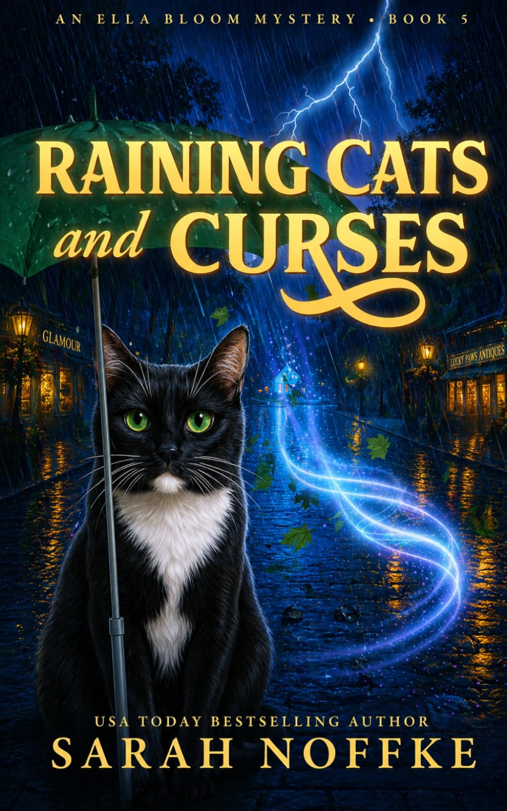 Raining Cats and Curses: A Paranormal Cozy Mystery (Ella Bloom Mysteries)