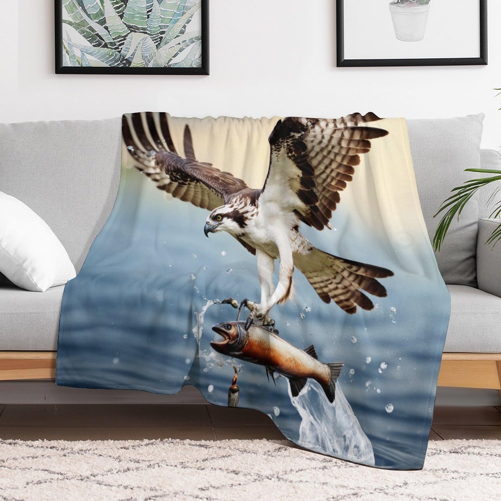 Adler Flannel Fleece Wohndecke Kuscheldecke Mikrofaser Decke 180×200cm