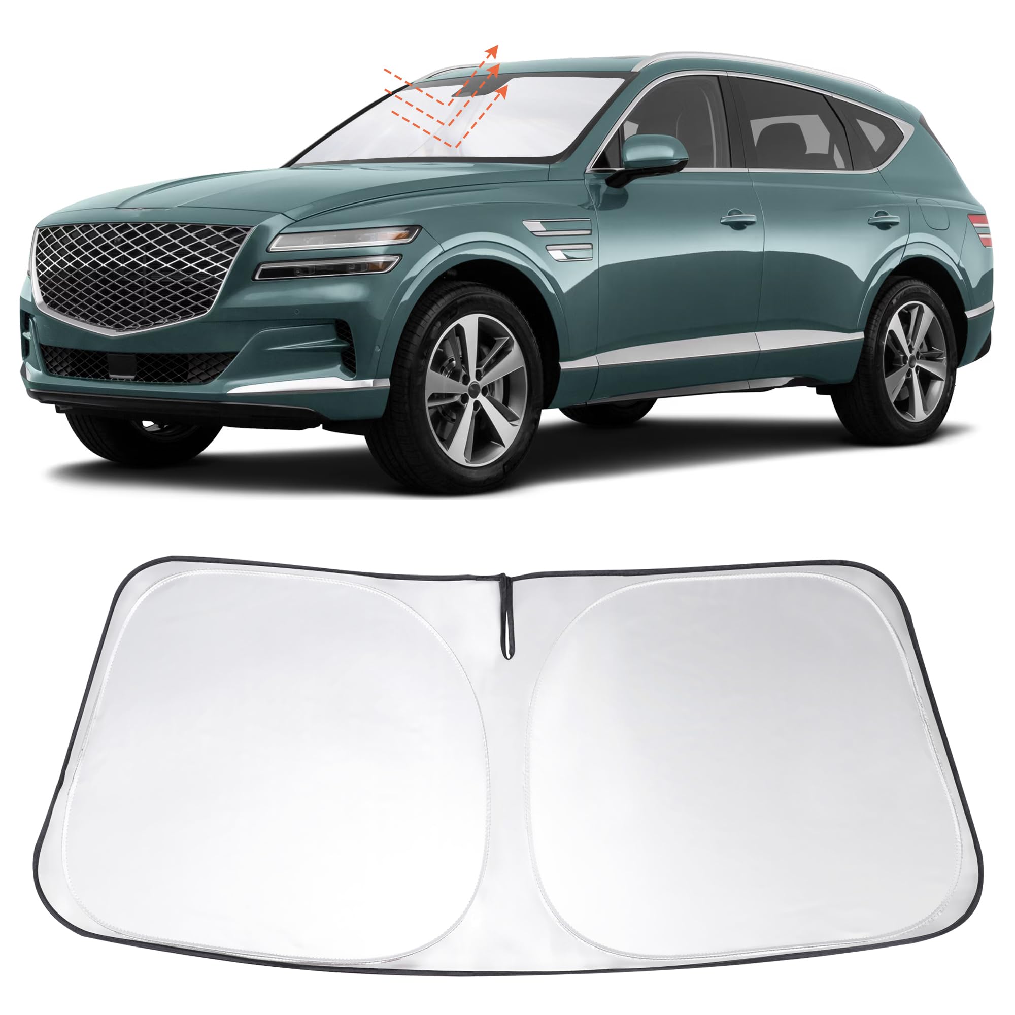 Windshield Sun Shade Sunshade for 2021-2025 2026 Genesis GV80