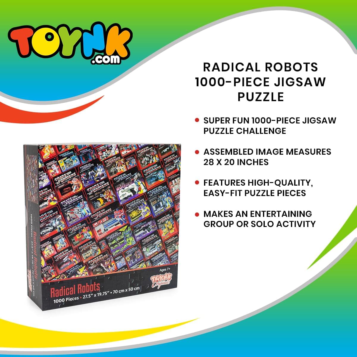 Radical Robots 1000-Piece Jigsaw Puzzle for Adults, Kids | Interactive Brain Teaser, Educational Toys & Games, Home Activities, Building Kit for Creative Play | Nostalgic '80s Gifts and Collectibles - Image 6