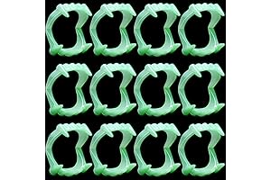 50 Pieces Glow in the Dark Vampire Teeth for Kids Halloween