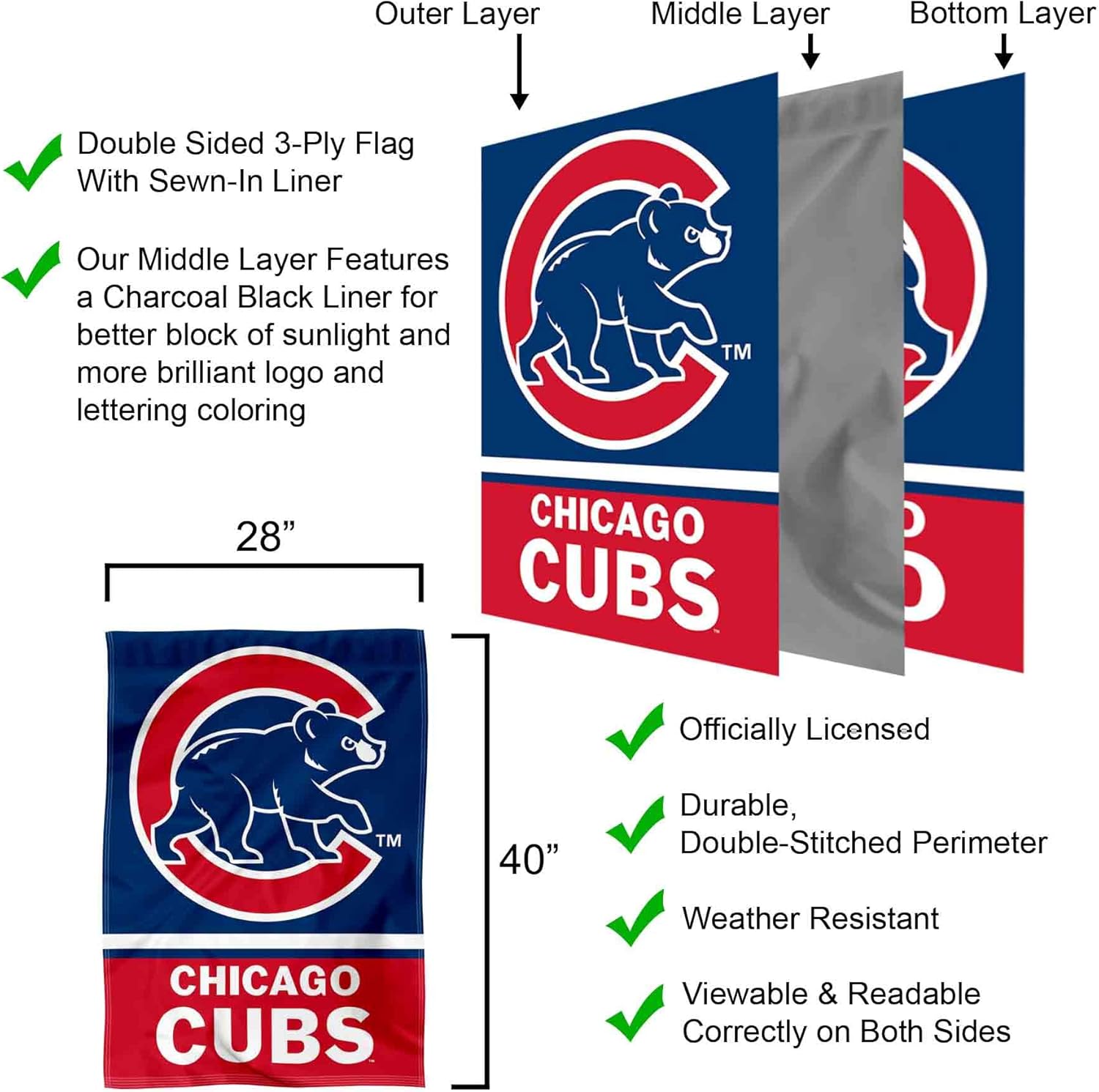 Chicago Baseball Two Sided House Flag - Image 3