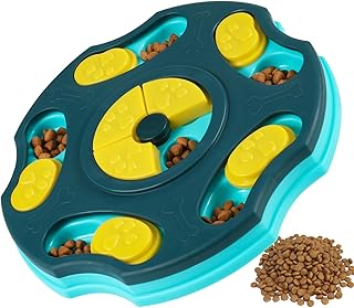 Radsocken Dog Puzzle Slow Feeder, Interactive Puzzle Toys for Dogs Training & Mental Stimulating, Treat Dispenser (Blue)