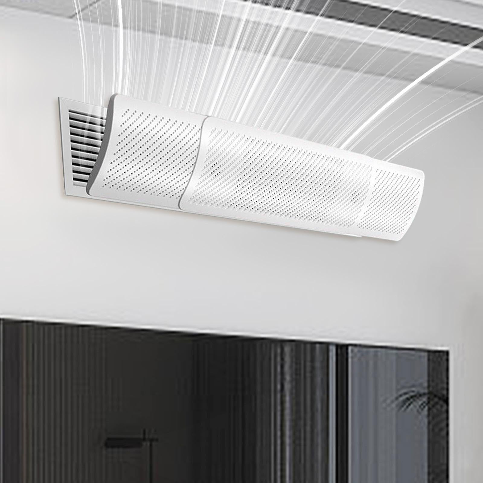 Baoblaze Deflettore per condizionatore d'aria, angolo di uscita dell'ala regolabile, deflettore del flusso del per casa, asilo nido, soggiorno, ufficio, Da 49 cm a 86 cm