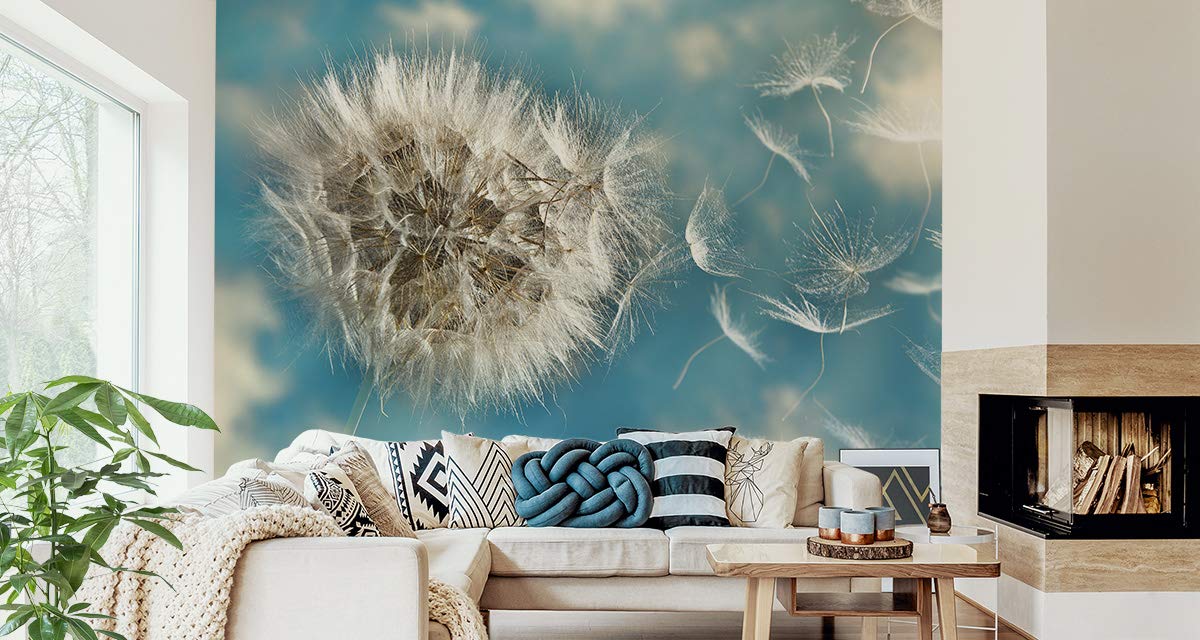 Muralo Fototapeta z motywem kwiatów, 240 x 360 cm, tapeta z włókniny, tapeta ścienna, efekt 3D, do salonu, sypialni, nowoczesne obrazy ścienne XXL, rośliny, naturalna dekoracja ścienna