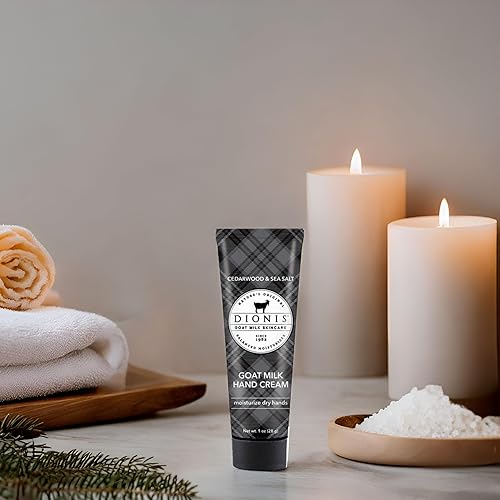 Miniatura 6 de Dionis - Crema de manos perfumada de flores silvestres de cabra con leche para el cuidado de la piel Blue Ridge 1 onza - Juego de 6 - Fabricado en