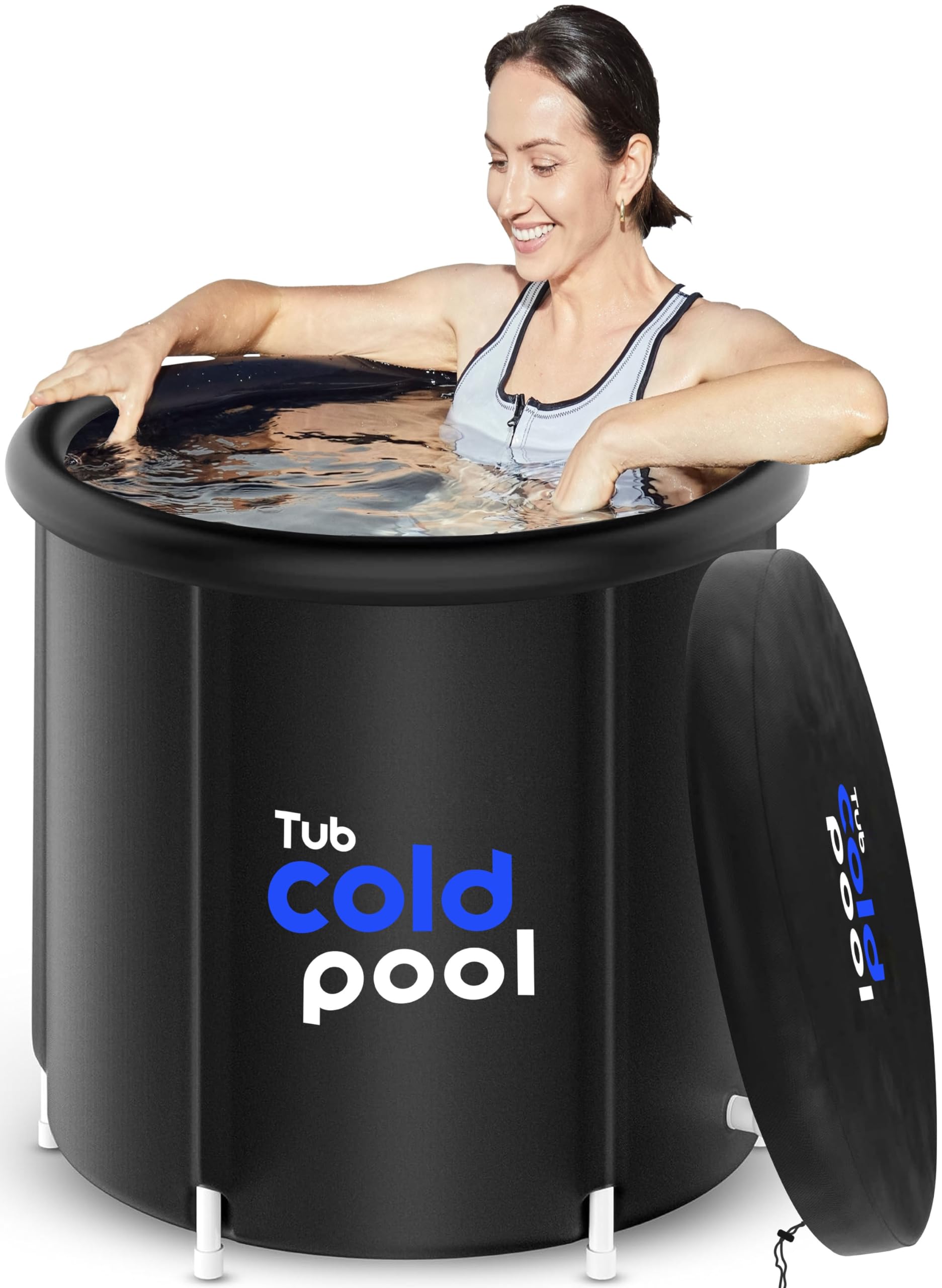 Ice Bath Tub for Fitness Enthusiasts and Athletes - Easy Install, Tear-Resistant, Multi-Layered Protection for Frozen Bath Therapy and Rapid Recovery - Portable Cold Plunge Tub