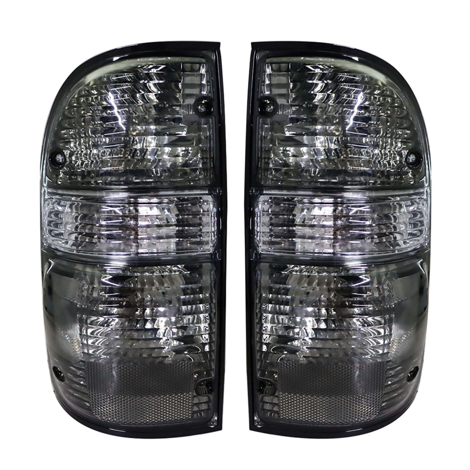 Photo 1 of LABLT Driver and Passenger Side Tail Light Assembly Smoked Lens Replacement for Tacoma 2001 2002 2003 2004 Left and Right Side Rear Tail Lamps Assembly Replacement for 8156004060 8155004060