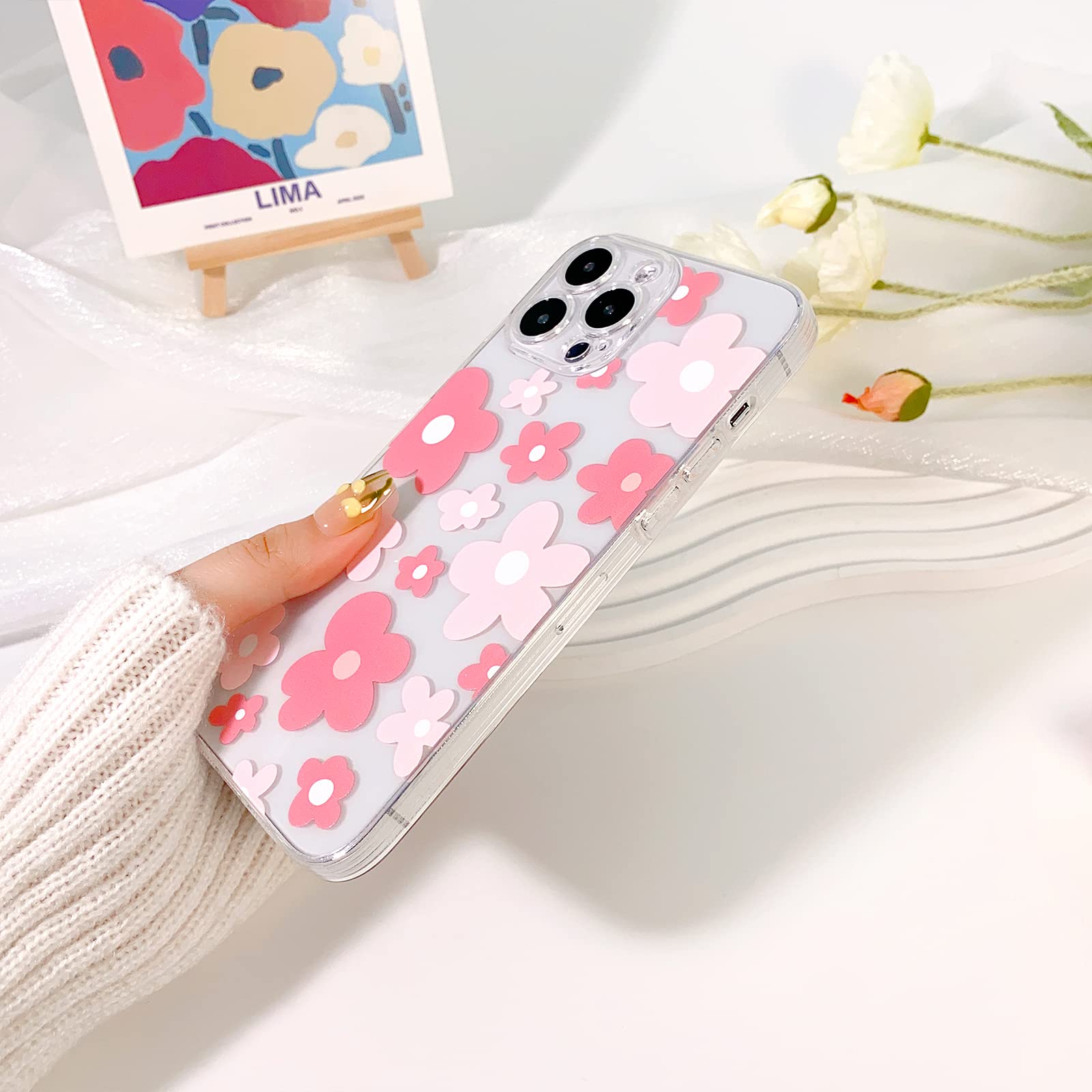 MELU♡ Floral Pattern Embroidery Dot Print Sneakers