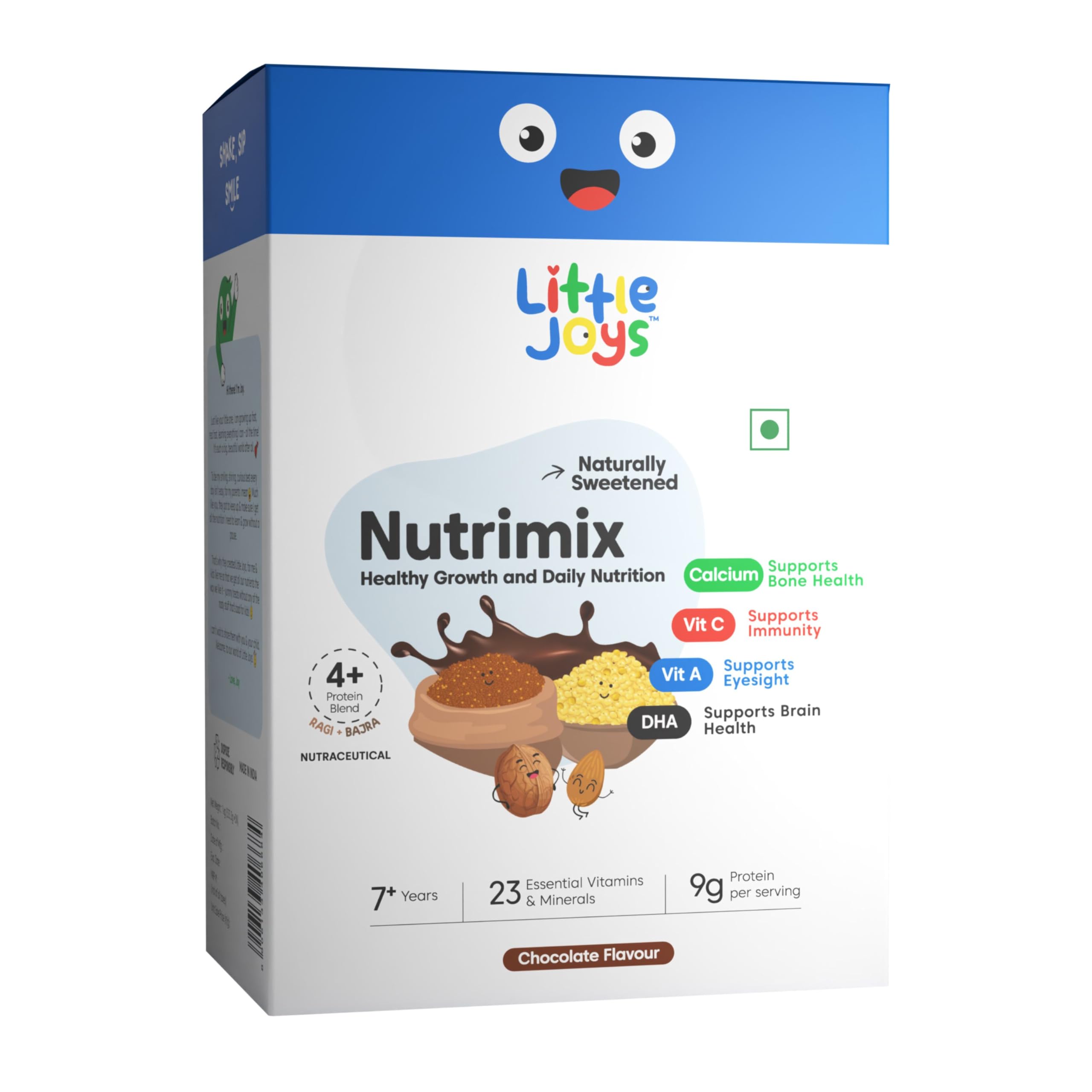 Little Joys Nutrimix Nutrition Powder 1kg | 7-12 Years | No Refined Sugar | Supports Healthy Growth & Boosts Immunity | With Ragi, Bajra, Almonds, Peas & Oats | Chocolate Flavour (B0DJBNN2SD) Amazon Price History, Amazon Price Tracker