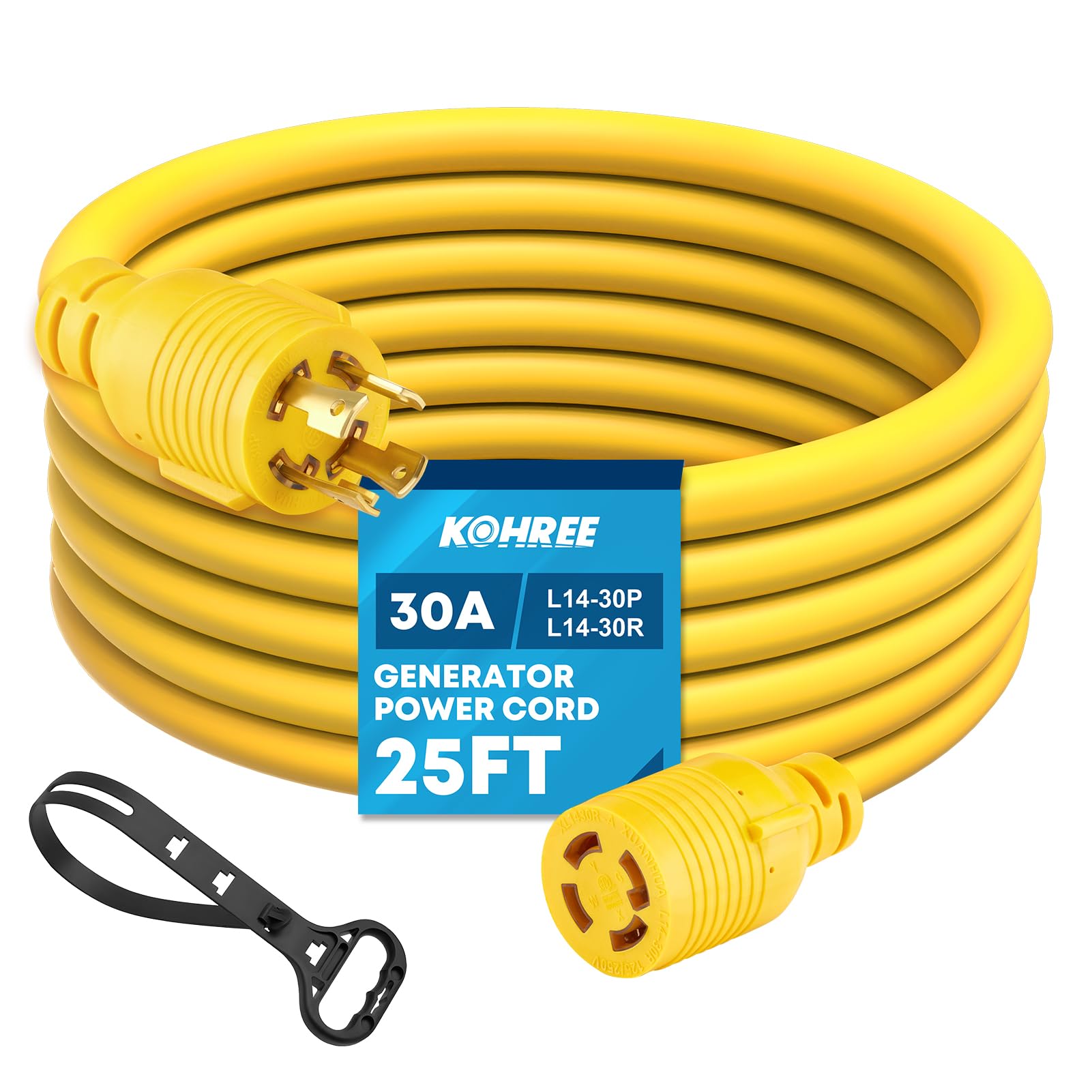Amazon.com: Kohree Nema L14-30 Generator Cord 30 Amp 4 Prong 25FT