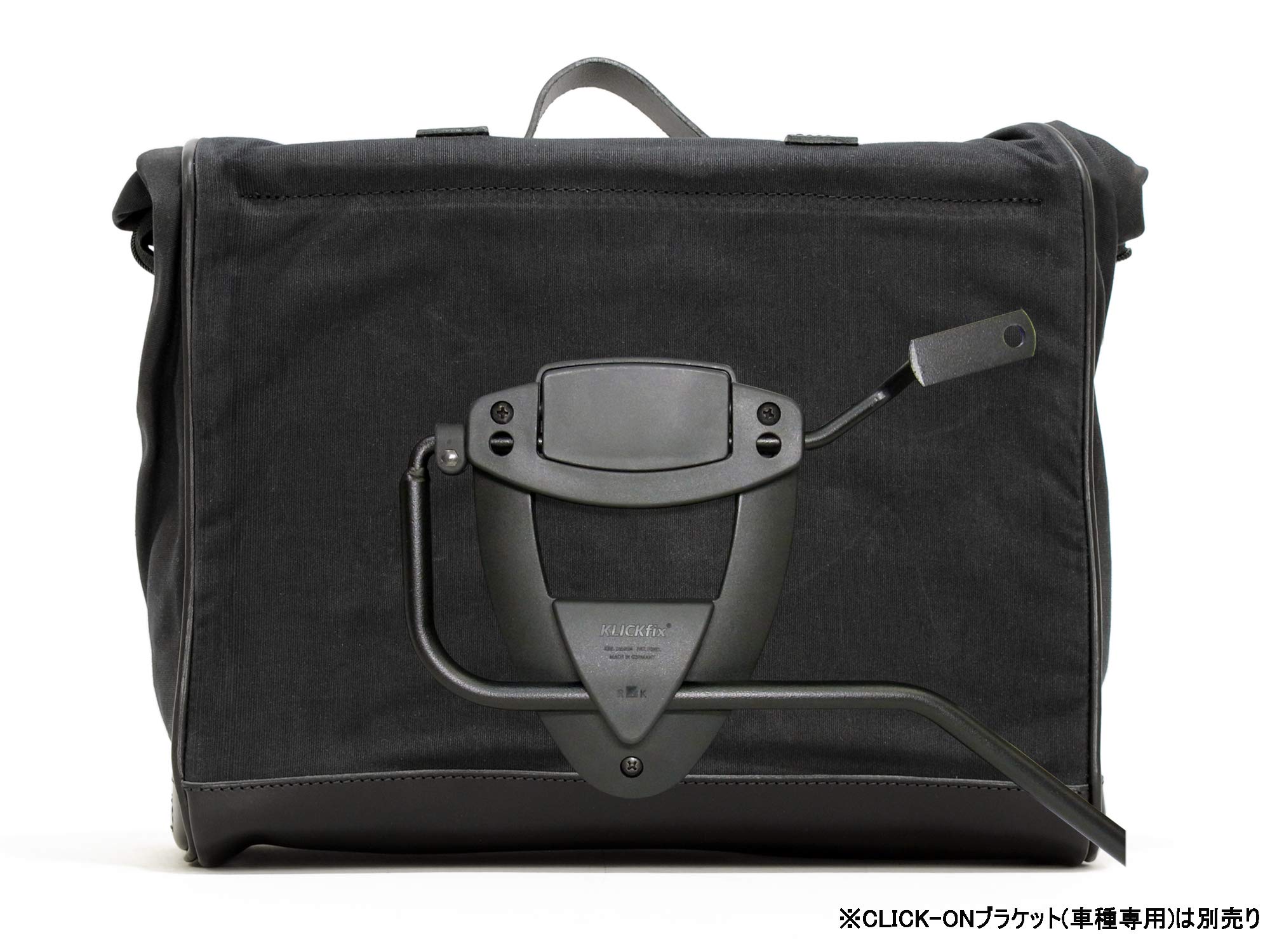 LONGRIDE ヘリテージ サドルバッグ・ロールトップ (18L) ブラック 